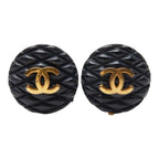 Chanel Quilted CC Logo Gold Black Plated — view 2