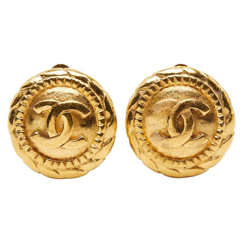 Chanel Vintage CC Logo Gold Plated — view 2