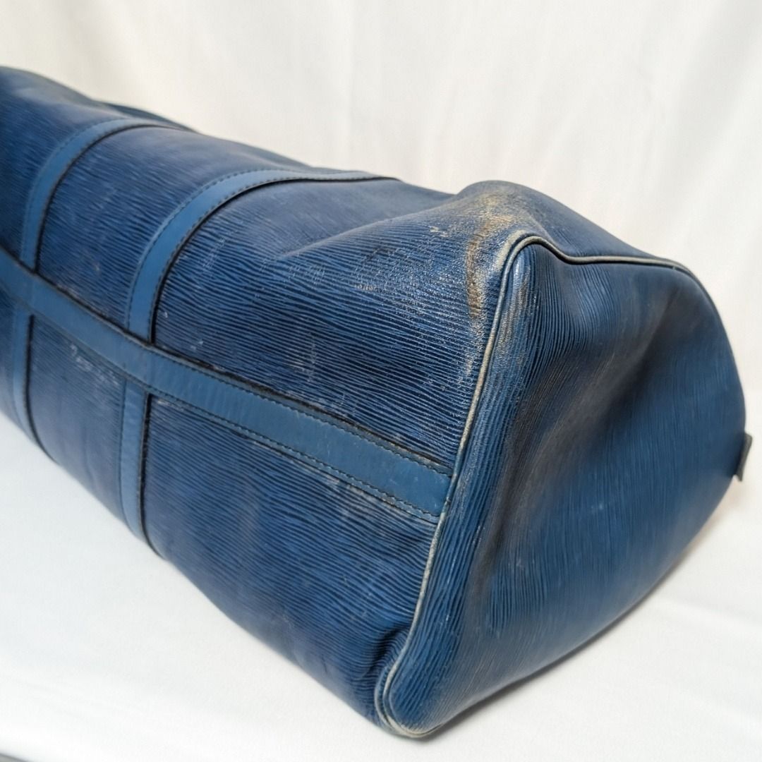Louis Vuitton Keepall 50 Epi Toledo Blue Boston Bag — view 4