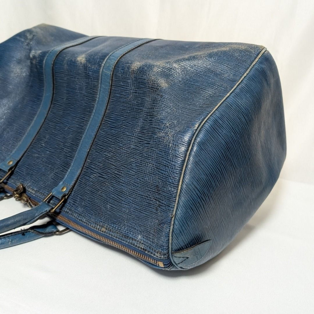 Louis Vuitton Keepall 50 Epi Toledo Blue Boston Bag — view 3