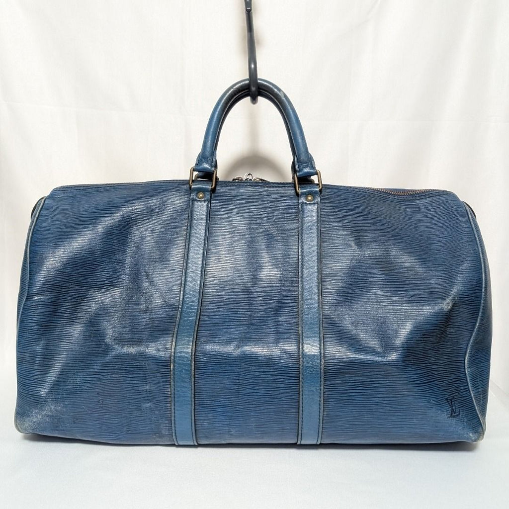 Louis Vuitton Keepall 50 Epi Toledo Blue Boston Bag — view 2