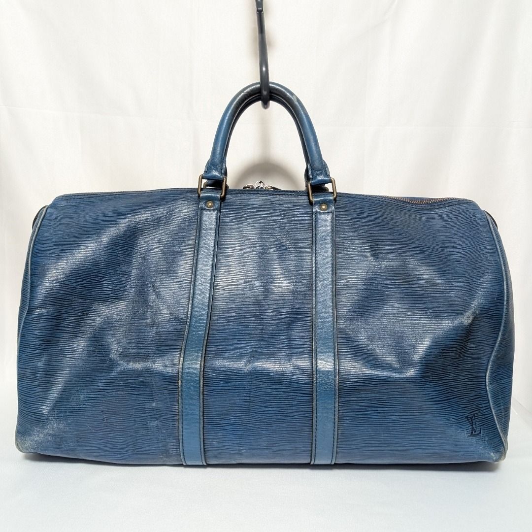 Louis Vuitton Keepall 50 Epi Toledo Blue Boston Bag — view 2