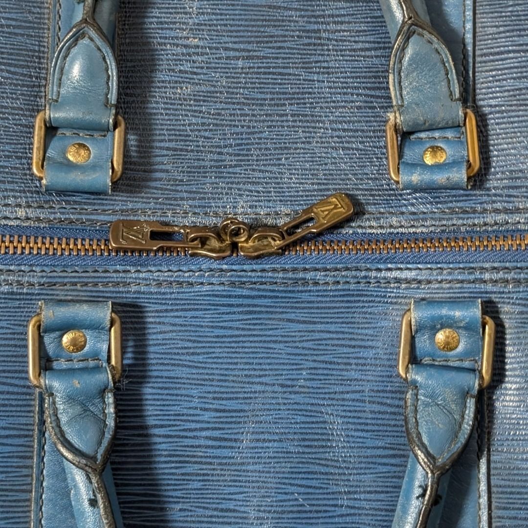 Louis Vuitton Keepall 50 Epi Toledo Blue Boston Bag — view 7