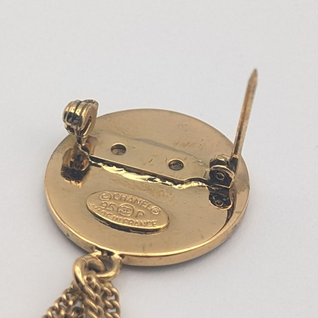 Chanel Brooch Quilted Bag Motif CC Logo — view 6