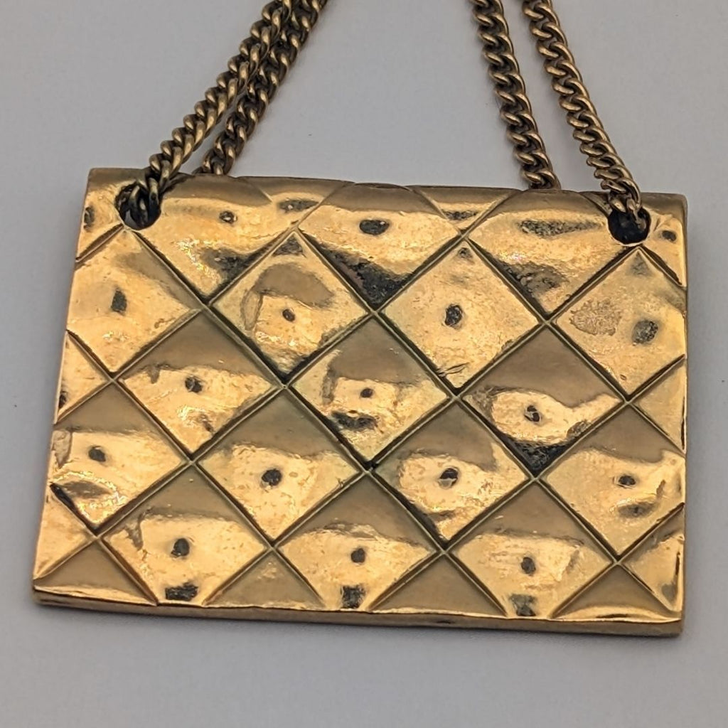 Chanel Brooch Quilted Bag Motif CC Logo — view 5