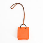 Hermes Charm Sac Orange Keychain — view 3