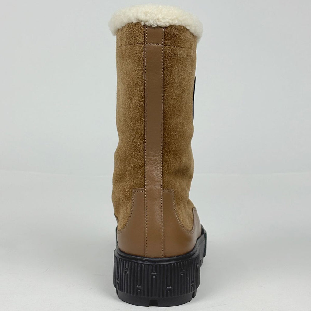 Hermes Short Boots Lava Sole Shoe Tsuye Dobra Brown — view 3