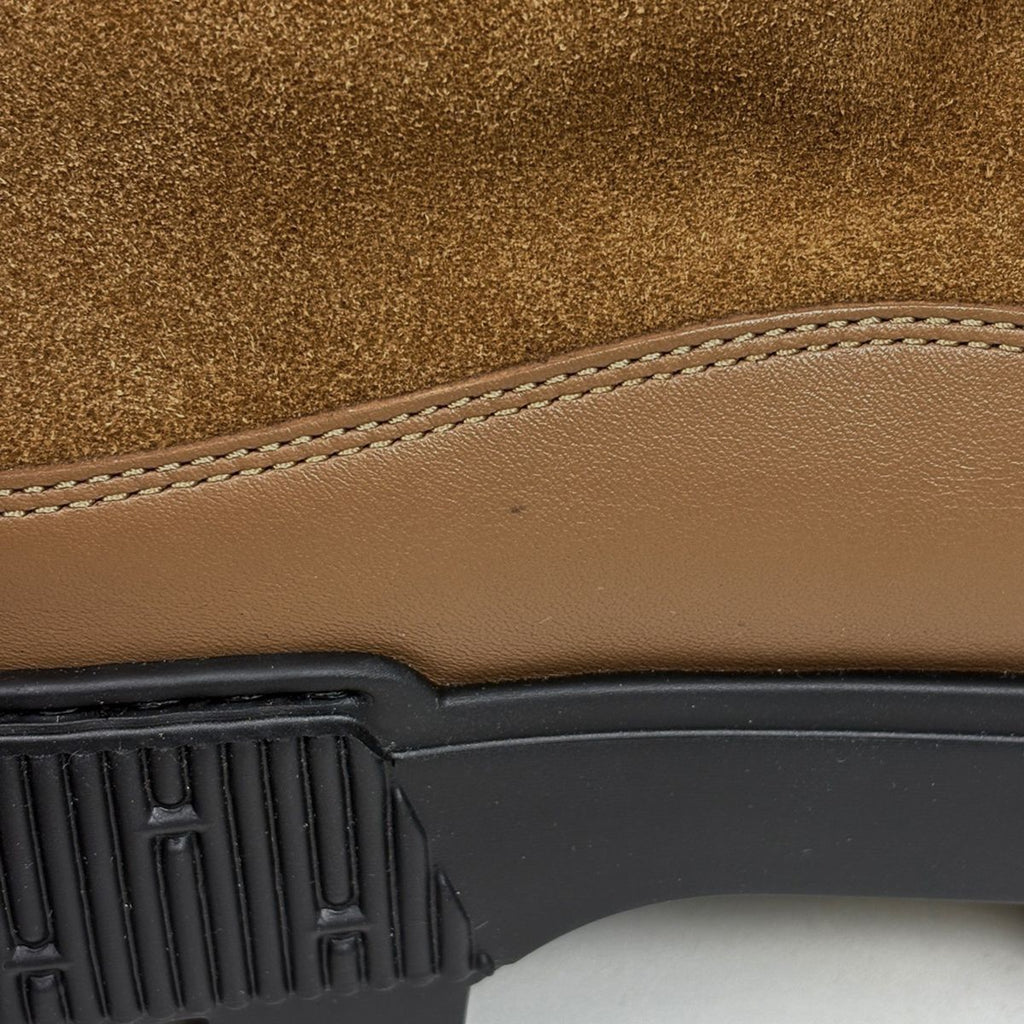 Hermes Short Boots Lava Sole Shoe Tsuye Dobra Brown — view 4