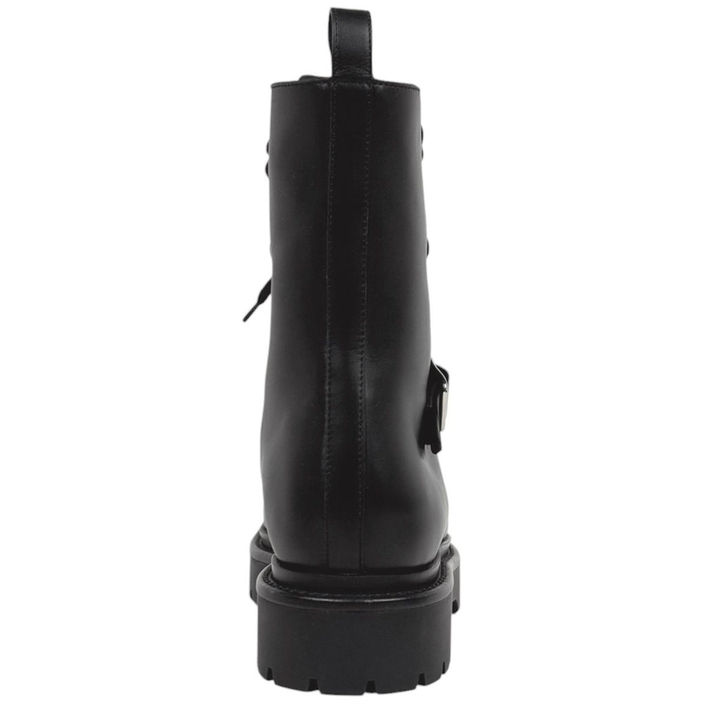 Hermes Land Notch Driver Sole Shoes Short Boots Leather Black — view 3