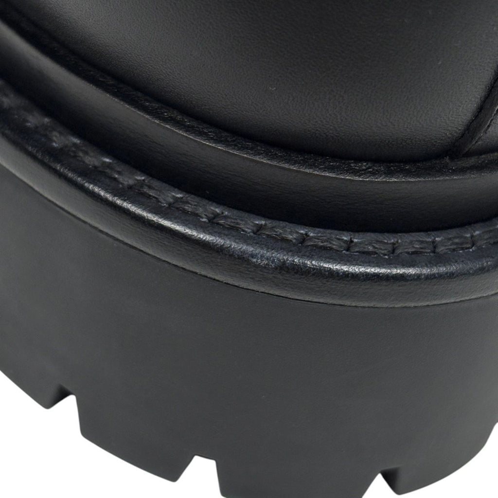 Hermes Land Notch Driver Sole Shoes Short Boots Leather Black — view 7