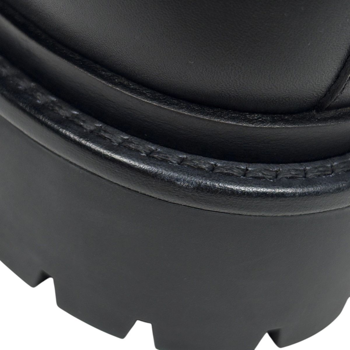 Hermes Land Notch Driver Sole Shoes Short Boots Leather Black — view 7