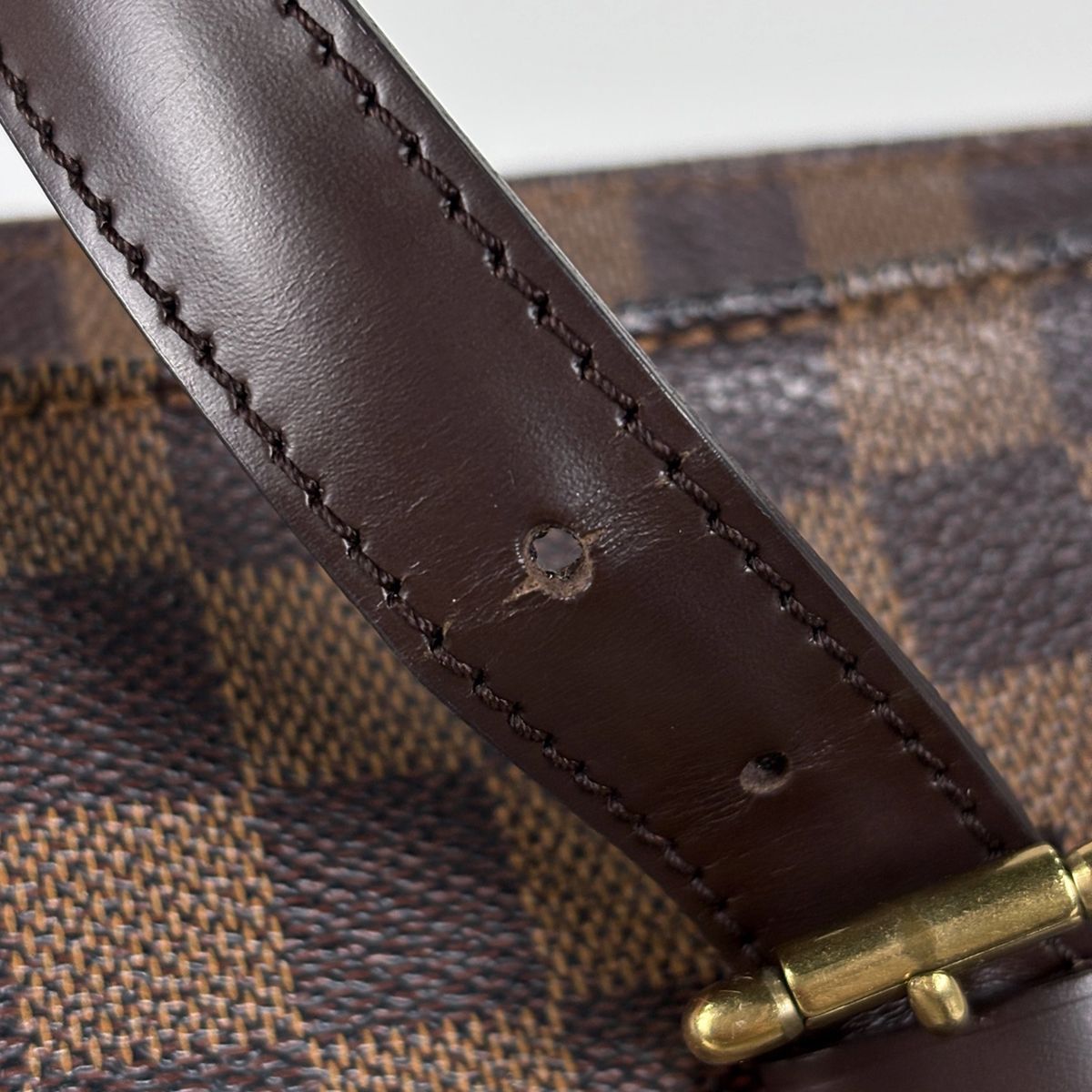 Louis Vuitton Chelsea Tote Shoulder Damier Brown — view 6
