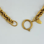Chanel CC Logo Chain Necklace Coin Motif Gold Plated — view 3