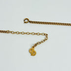 Dior Rhinestone Necklace CD Gold Plated — view 3
