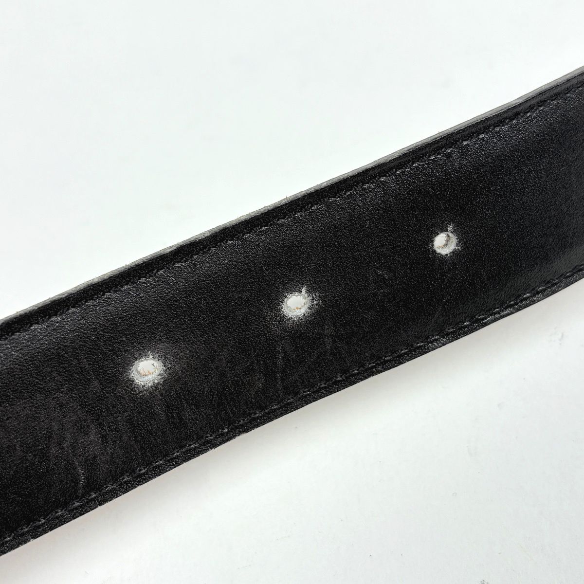 Hermes Constance Reversible Belt Box Calf Courchevel Black Gold — view 3