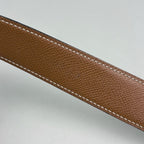 Hermes Constance Reversible Belt Box Calf Courchevel Black Gold — view 4