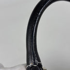 Loewe Amazona 28 Anagram Logo Handbag Suede Light Gray Black — view 7