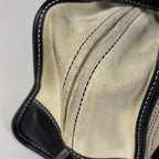 Loewe Amazona 28 Anagram Logo Handbag Suede Light Gray Black — view 5