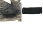 Prada Tessuto Black Silver Nylon Leather Handbag — view 9