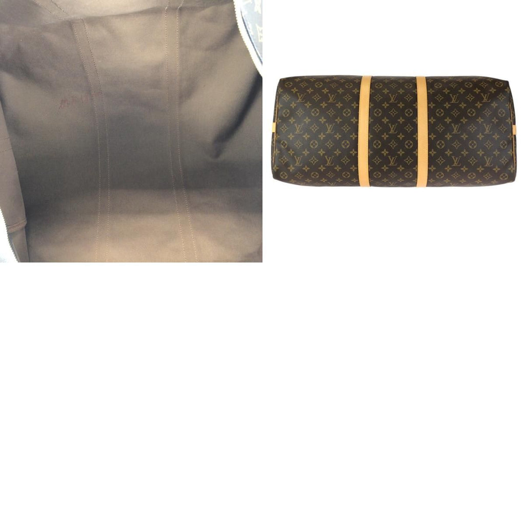 Louis Vuitton Monogram Keepall Bandouliere 60 2-Way Brown Gold Boston Bag — view 9