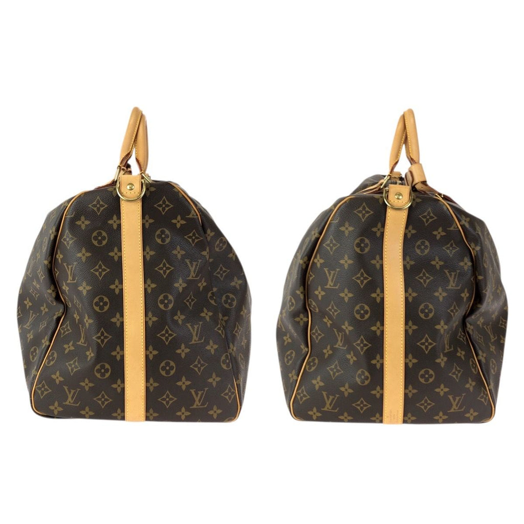 Louis Vuitton Monogram Keepall Bandouliere 60 2-Way Brown Gold Boston Bag — view 8