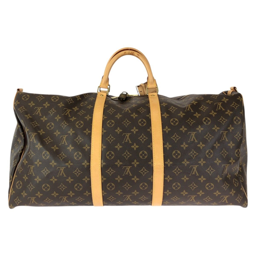 Louis Vuitton Monogram Keepall Bandouliere 60 2-Way Brown Gold Boston Bag — view 2