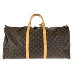 Louis Vuitton Monogram Keepall Bandouliere 60 2-Way Brown Gold Boston Bag — view 2
