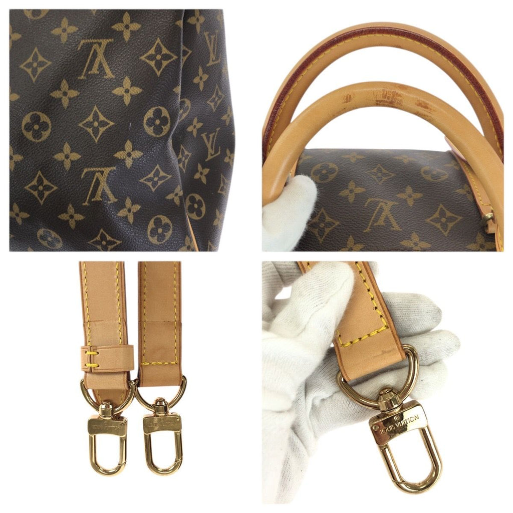 Louis Vuitton Monogram Keepall Bandouliere 60 2-Way Brown Gold Boston Bag — view 6