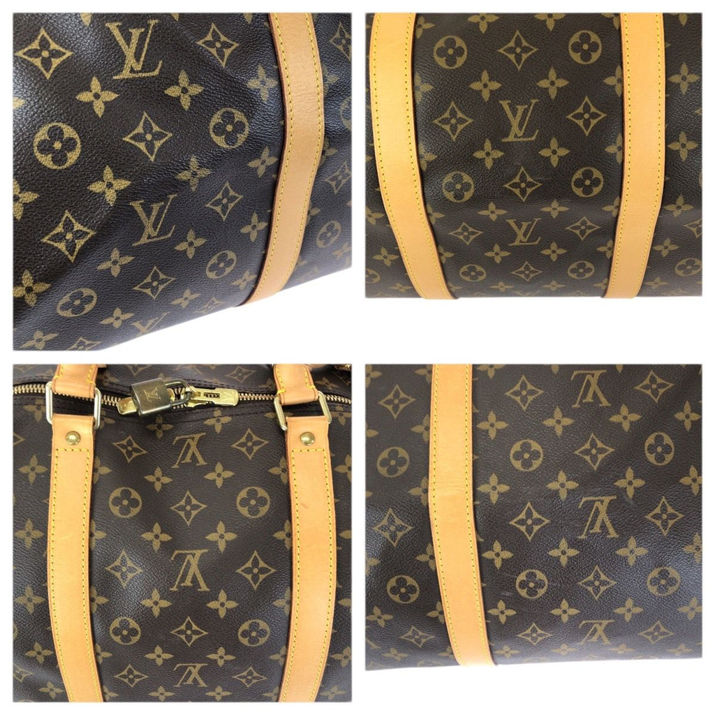 Louis Vuitton Monogram Keepall Bandouliere 60 2-Way Brown Gold Boston Bag — view 5