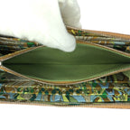 Hermes Azap Long Silk in Gold Brown Silver Veau Zip Around Coin Purse — view 8