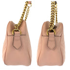 Gucci GG Marmont Pink Gold Leather Shoulder Bag Pochette — view 8