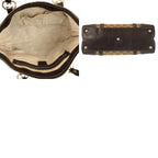 Gucci Brea Brown Beige Gold GG Canvas Leather Tote — view 9