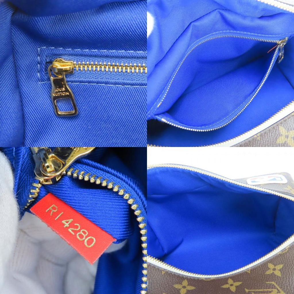 Louis Vuitton Handbag Nba Drop Kit Monogram Brown Blue Nba Collaboration Initial — view 8