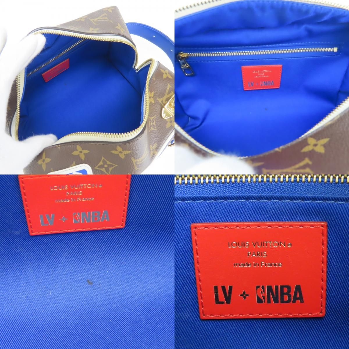 Louis Vuitton Handbag Nba Drop Kit Monogram Brown Blue Nba Collaboration Initial — view 7