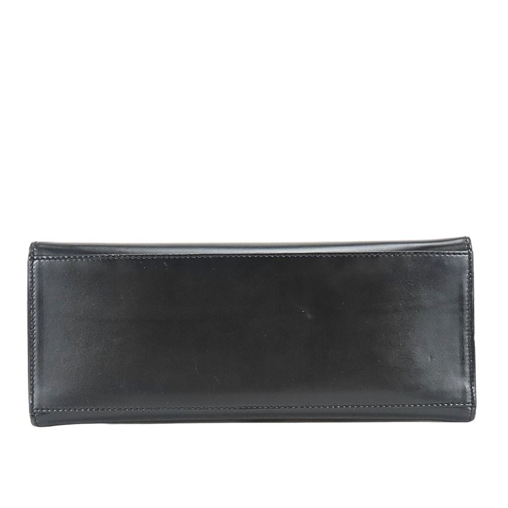 Celine Handbag Ganchini Leather Black Gold Chain — view 4
