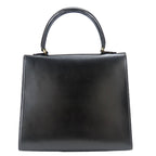 Celine Handbag Ganchini Leather Black Gold Chain — view 3