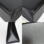 Celine Handbag Ganchini Leather Black Gold Chain — view 5