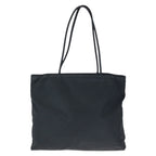 Prada Tessuto Black Silver Nylon Tote Shoulder Bag — view 2