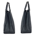Gucci Bamboo GG Pattern Black Silver Nylon 002 Tote — view 8