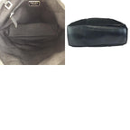 Prada Tessuto Black Silver Nylon Leather Tote Shoulder Bag — view 9