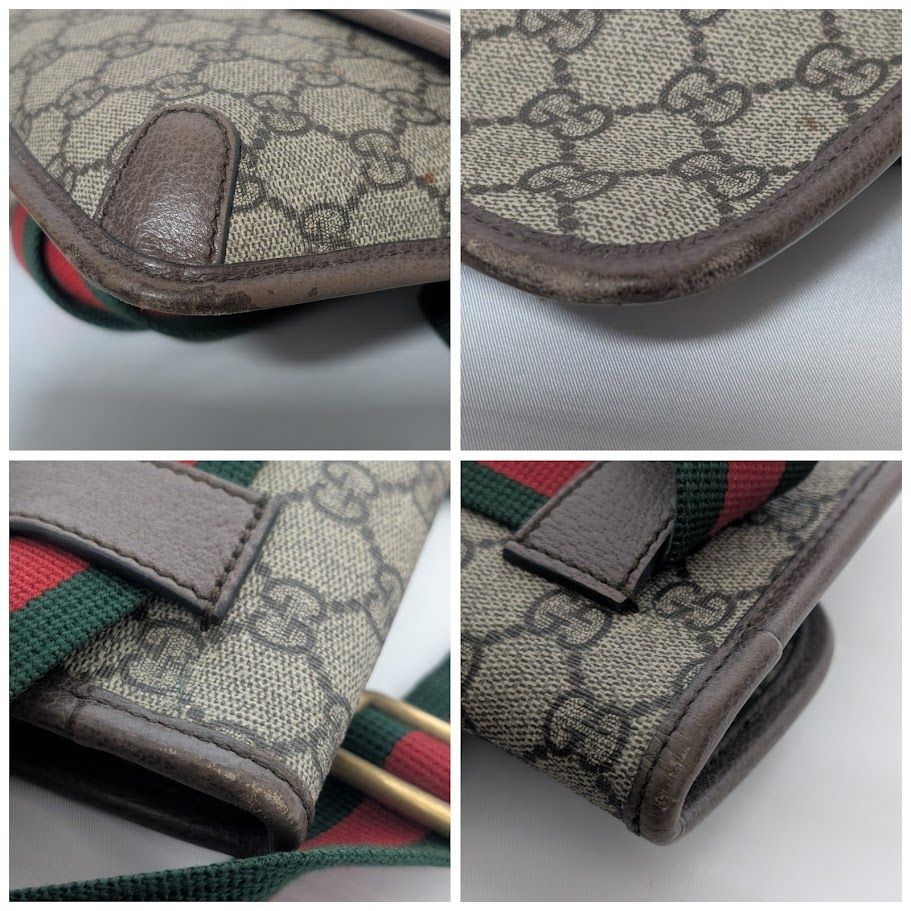 Gucci GG Supreme Neo Vintage Taiga Head Belt Bag Waist Pouch Brown — view 3