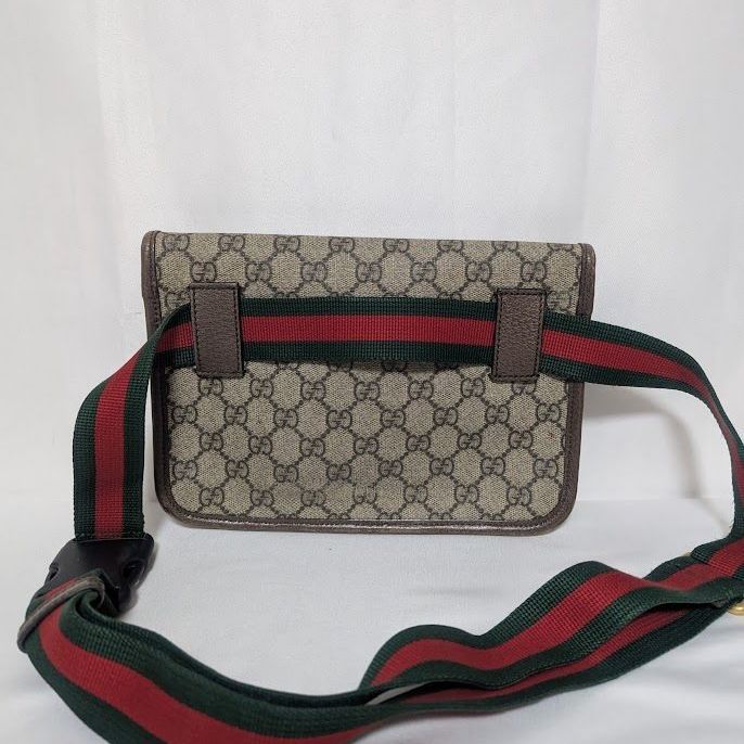 Gucci GG Supreme Neo Vintage Taiga Head Belt Bag Waist Pouch Brown — view 2