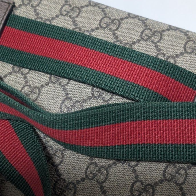 Gucci GG Supreme Neo Vintage Taiga Head Belt Bag Waist Pouch Brown — view 5