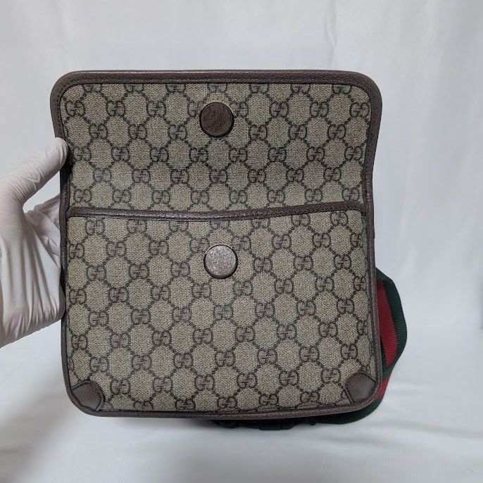 Gucci GG Supreme Neo Vintage Taiga Head Belt Bag Waist Pouch Brown — view 8