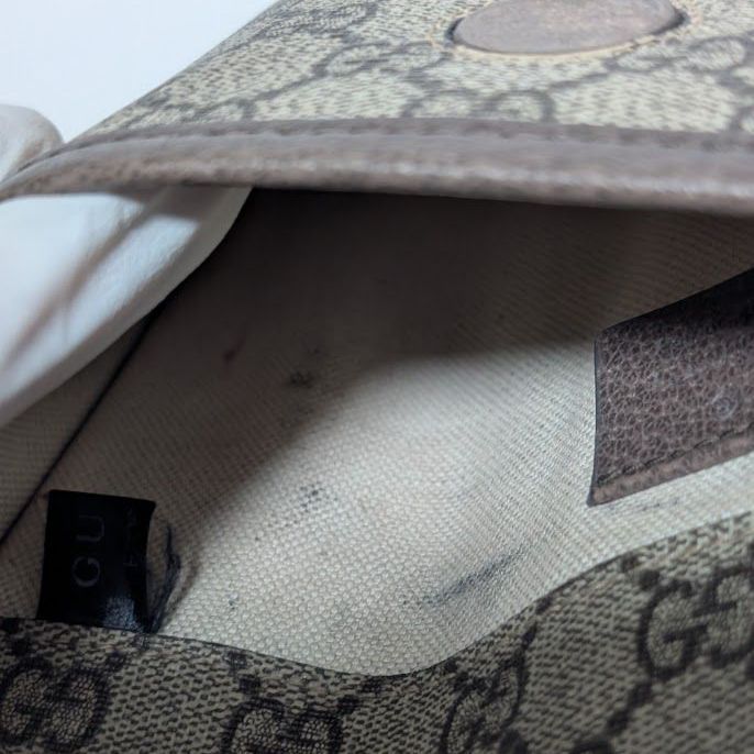Gucci GG Supreme Neo Vintage Taiga Head Belt Bag Waist Pouch Brown — view 9