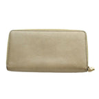Gucci Interlocking Wallet Zip Around Coin Purse Leather Gold — view 2