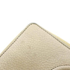 Gucci Interlocking Wallet Zip Around Coin Purse Leather Gold — view 9