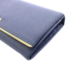 Prada Wallet Bifold Saffiano Leather Navy Blue TK — view 6