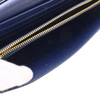Prada Wallet Bifold Saffiano Leather Navy Blue TK — view 4