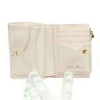 Dior le Jolie Dahlia Wallet Bifold Coin Purse Cannage Stitching Light Pink — view 5